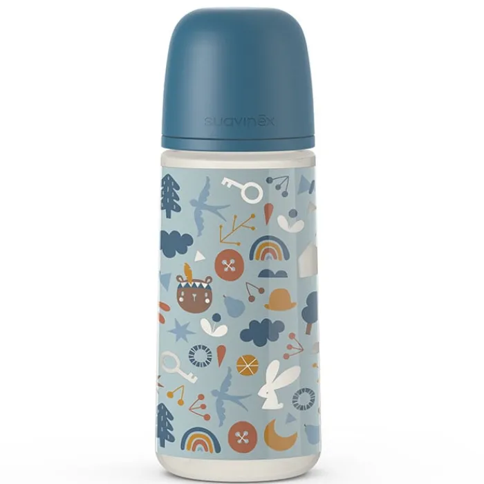 Suavinex Biberón Flujo Denso Prints Tetina Fisiológica SX Pro