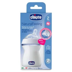Chicco Biberón NaturalFeeling Blanco 2 Meses+