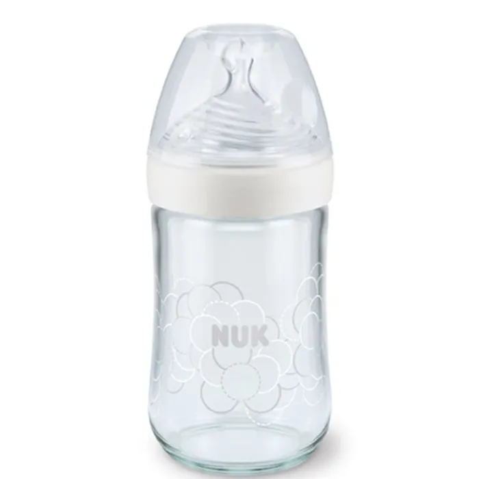 Nuk Biberón Nature Sense Cristal 0-6 Meses M Silicona