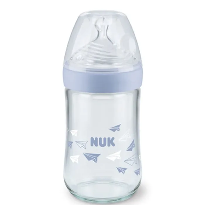 Nuk Biberón Nature Sense Cristal 0-6 Meses M Silicona