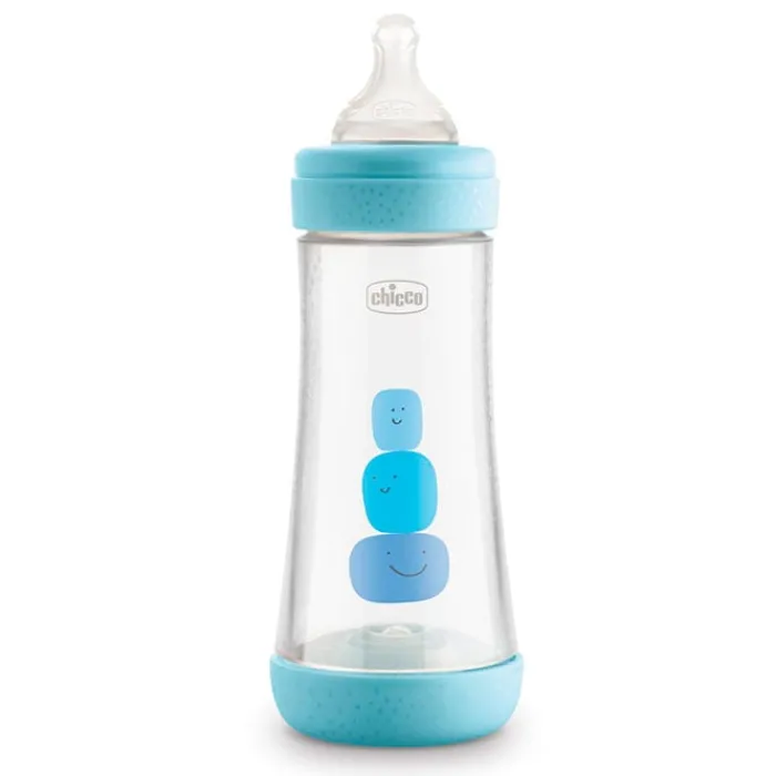 Chicco Biberón Perfect 5 Azul 4 Meses+