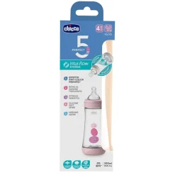 Chicco Biberón Perfect 5 Rosa 4 Meses+