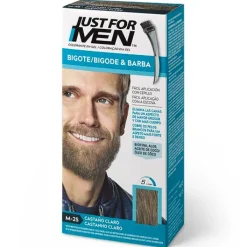 Hombre Just For Men Bigote y Barba Castaño Claro