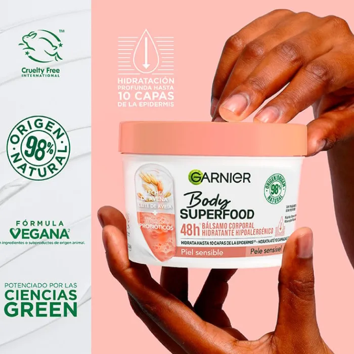 Garnier Body Superfood Crema Corporal Piel Sensible