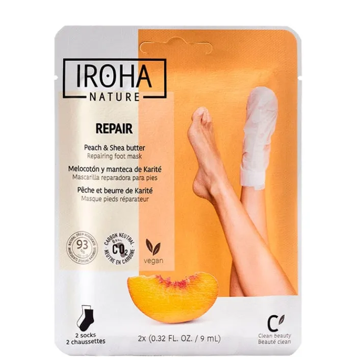 Iroha Nature Calcetines Mascarilla Reparadores Melocotón