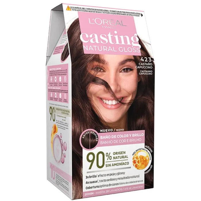 L'Oréal Casting Natural Gloss Nº 423 Castaño Capuccino