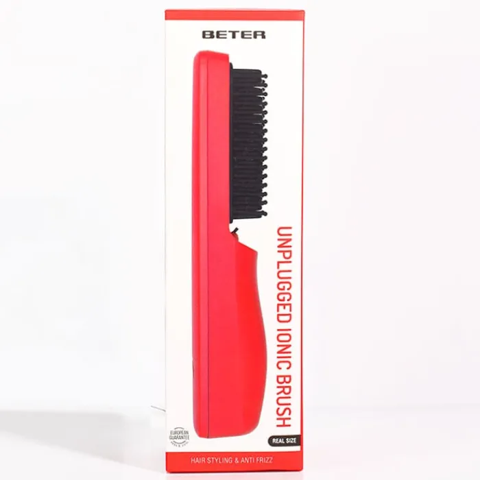 Beter Cepillo Iónico Inalámbrico GRWM Rojo