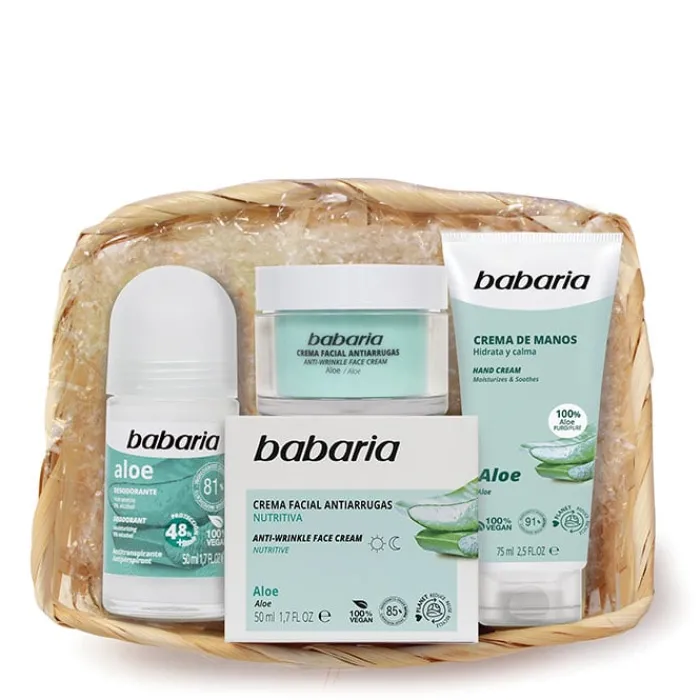 Babaria Cesta Aloe Crema Antiarrugas