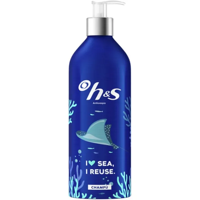H&S Champú Classic Botella Reutilizable I Love Sea