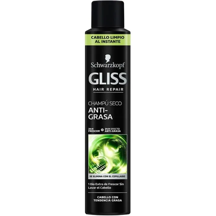 Gliss Champú en Seco Cabello Graso Spray