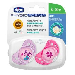 Chicco Chupete Physio Air Látex Rosa-Lila 6-16 Meses