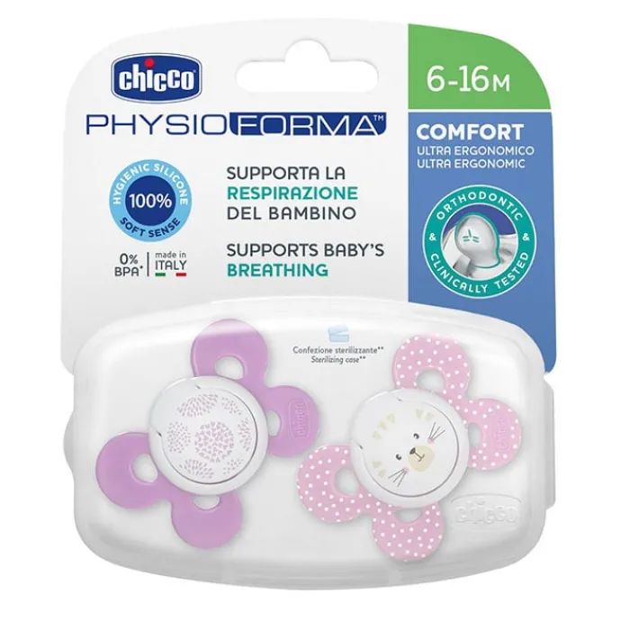 Chicco Chupete Physio Comfort Silicona Rosa 6-16 Meses