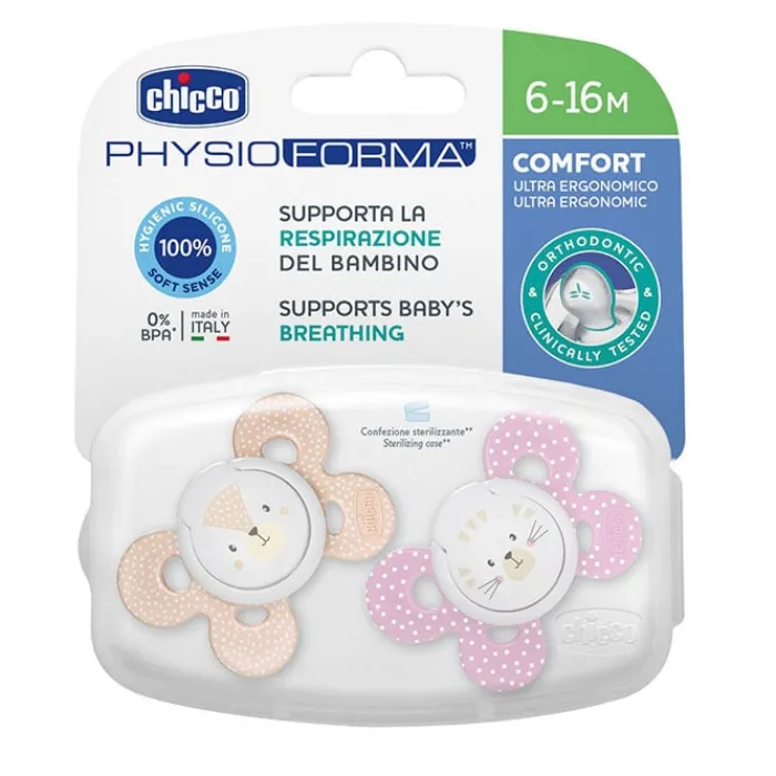 Chicco Chupete Physio Comfort Silicona Rosa 6-16 Meses
