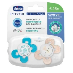 Chicco Chupete Physio Comfort Silicona Azul 6-16 Meses