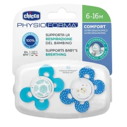 Chicco Chupete Physio Comfort Silicona Azul 6-16 Meses