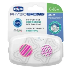 Chicco Chupete Physio Light Silicona Rosa 6-16 Meses