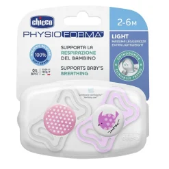 Chicco Chupete Physio Light Silicona Rosa 2-6 Meses