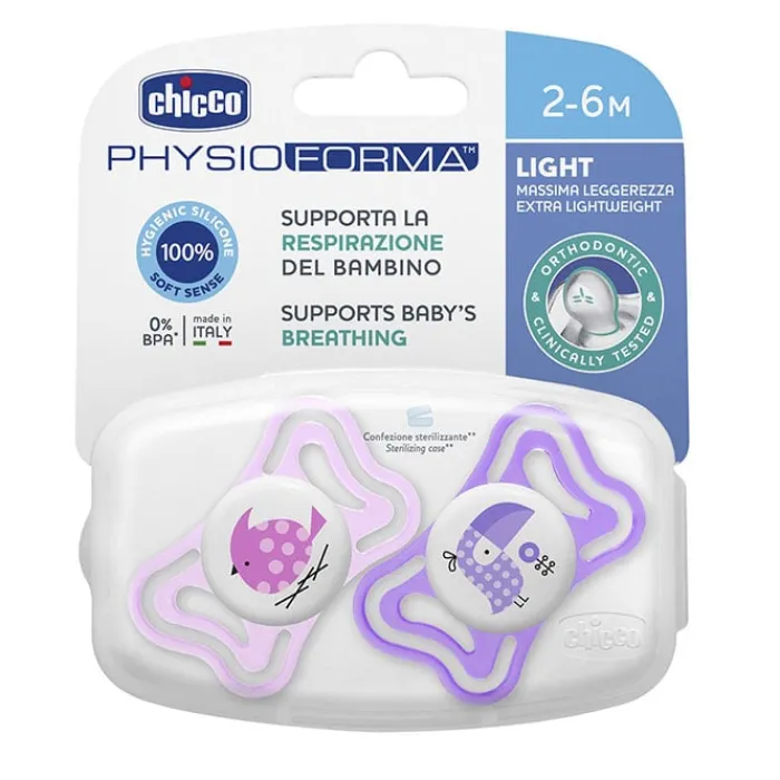 Chicco Chupete Physio Light Silicona Rosa 2-6 Meses