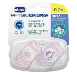 Chicco Chupete Physio Micrò Silicona Rosa 0-2 Meses