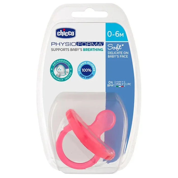 Chicco Chupete Physio Soft Rosa 0-6 Meses