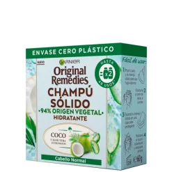 Original Remedies Coco y Aloe Vera Champú Sólido