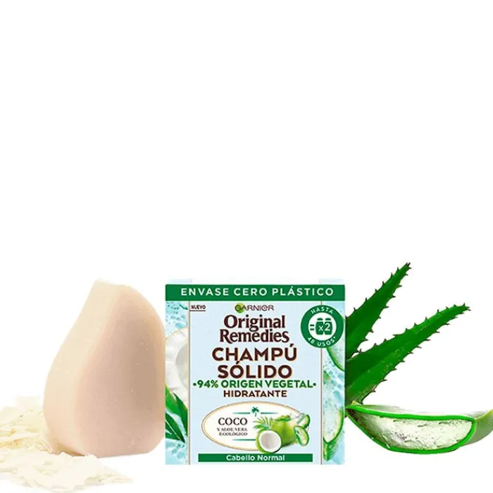 Original Remedies Coco y Aloe Vera Champú Sólido