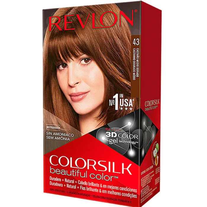 Revlon COLORSILK Beautiful Color Nº 43 Castaño Medio Dorado