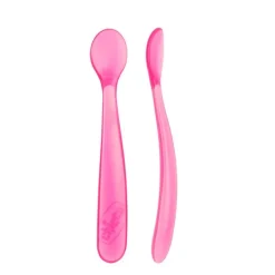 Chicco Cuchara de Silicona Blanda Rosa 6 Meses+