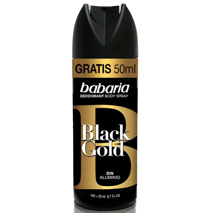 Hombre Babaria Desodorante Body Spray Black Gold