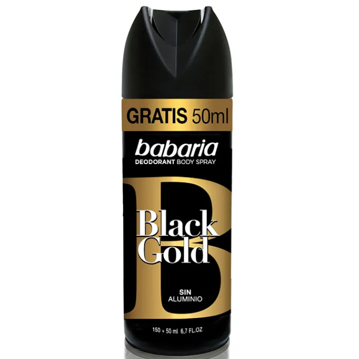Hombre Babaria Desodorante Body Spray Black Gold