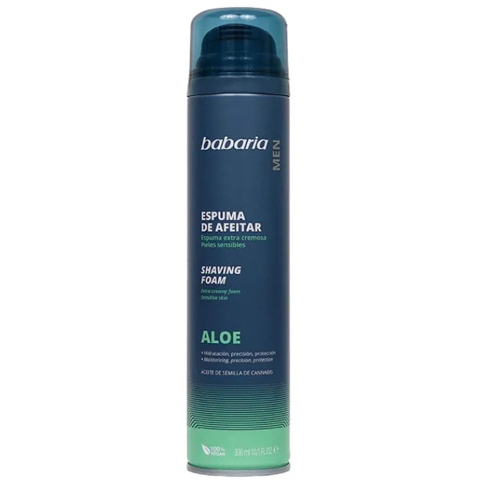 Hombre Babaria Espuma de Afeitar Aloe