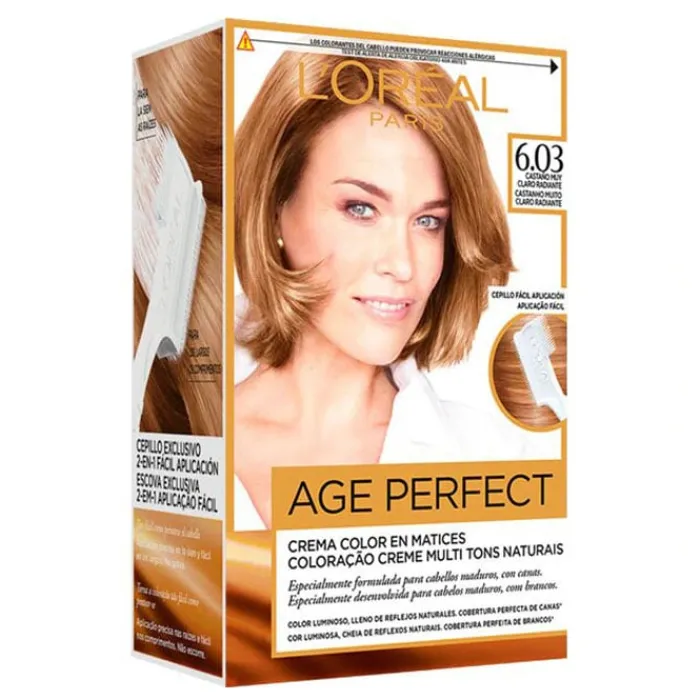 L'Oréal Excellence Age Perfect Nº 6.03 Rubio Oscuro Radiante