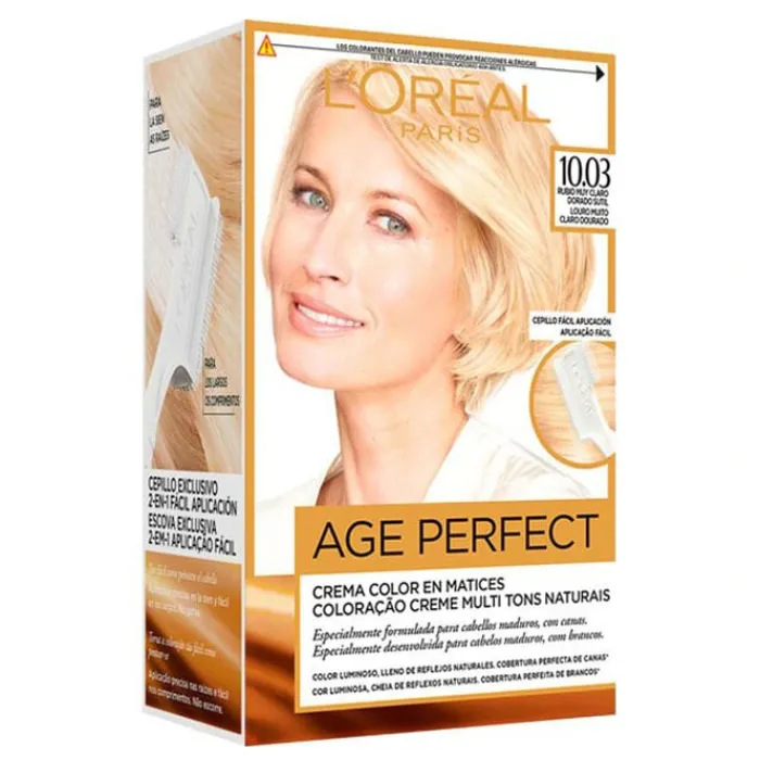 L'Oréal Excellence Age Perfect Nº 10.03 Rubio Muy Claro Dorado Sutil