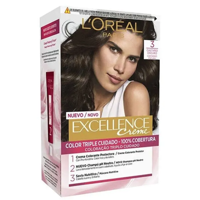 L'Oréal Excellence Creme Nº 3 Castaño Oscuro