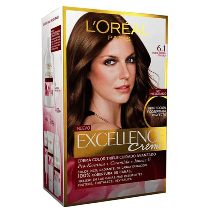 L'Oréal Excellence Creme Nº 6.1 Rubio Oscuro Ceniza