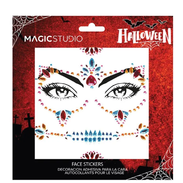 Magic Studio Face Stickers Brillantes Halloween