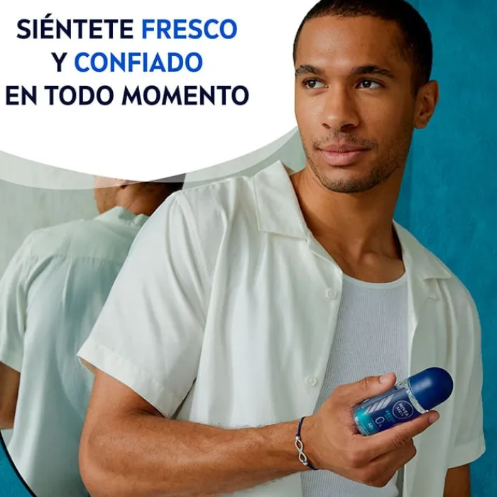 Hombre NIVEA MEN Fresh Ocean Roll-On Desodorante sin Aluminio