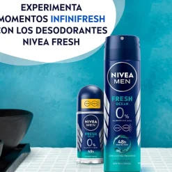 Hombre NIVEA MEN Fresh Ocean Roll-On Desodorante sin Aluminio