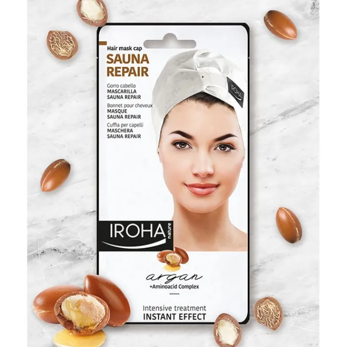 Iroha Nature Gorro Mascarilla Cabello Sauna Repair