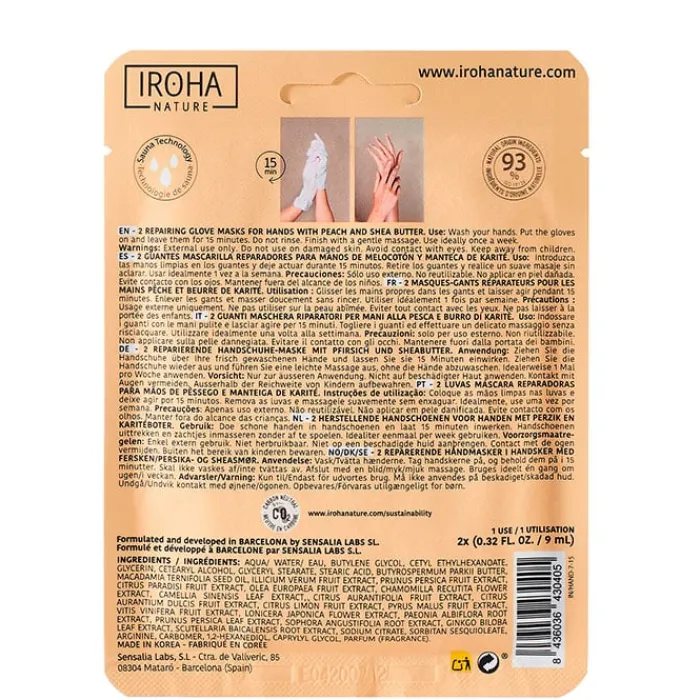 Iroha Nature Guantes Mascarilla Reparadores