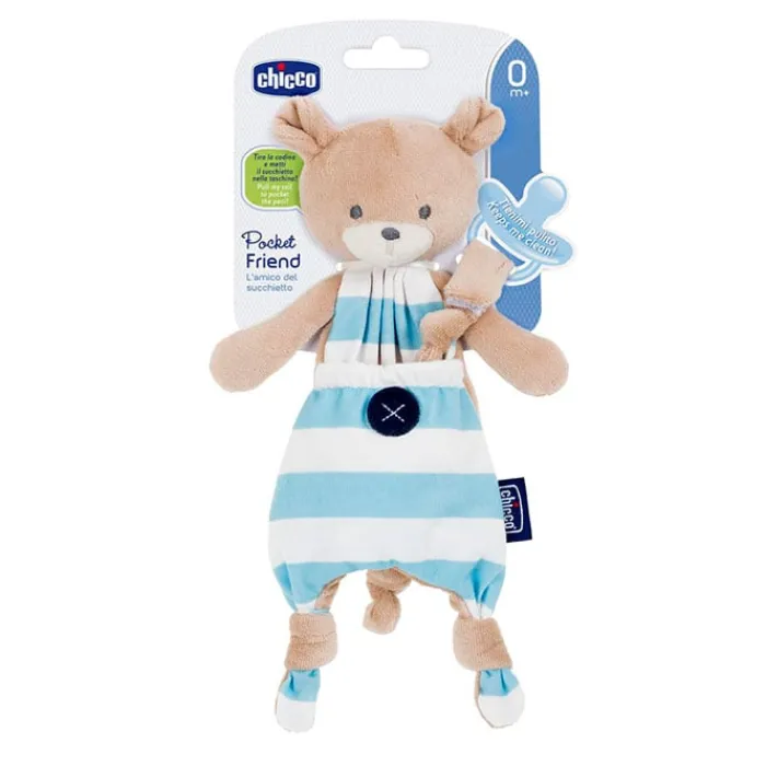 Chicco Guarda Chupetes Pocket Friend Azul 0 Meses+
