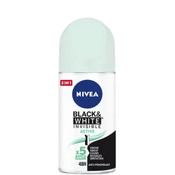 NIVEA Invisible Black & White Active Desodorante Roll-On