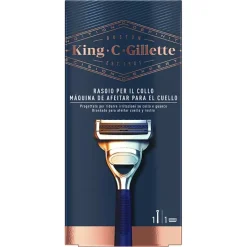 Hombre Gillette KING C. Maquinilla de Cuello