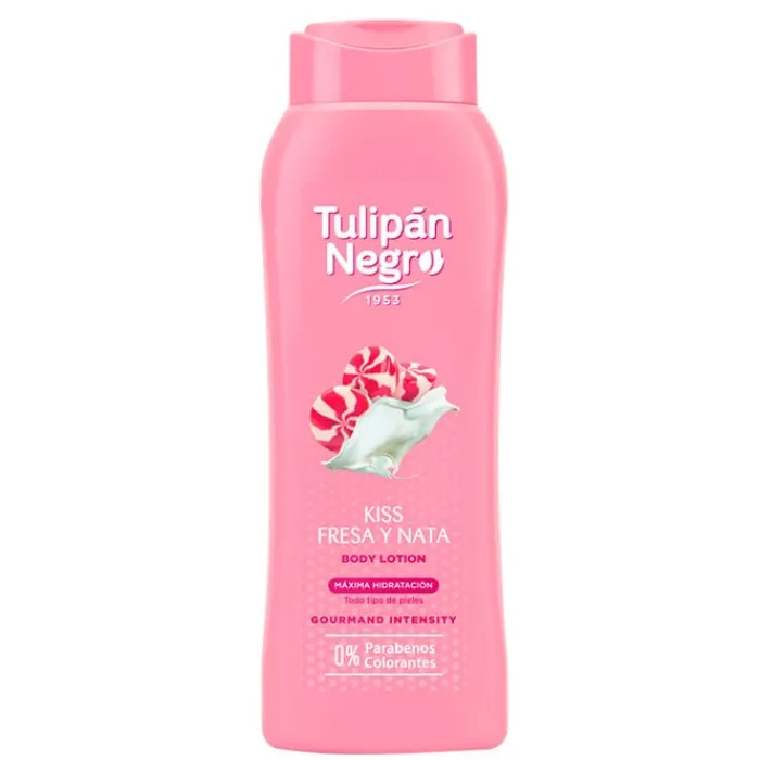 Tulipán Negro Kiss Fresa y Nata Body Lotion