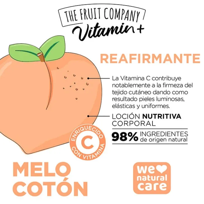 The Fruit Company Loción Corporal Vitamin+ Melocotón