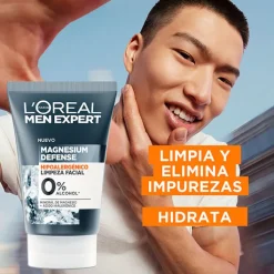 Hombre L'Oréal Men Expert Magnesium Defense Limpieza Facial