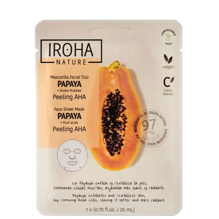 Iroha Nature Mascarilla Facial Peeling AHA Papaya