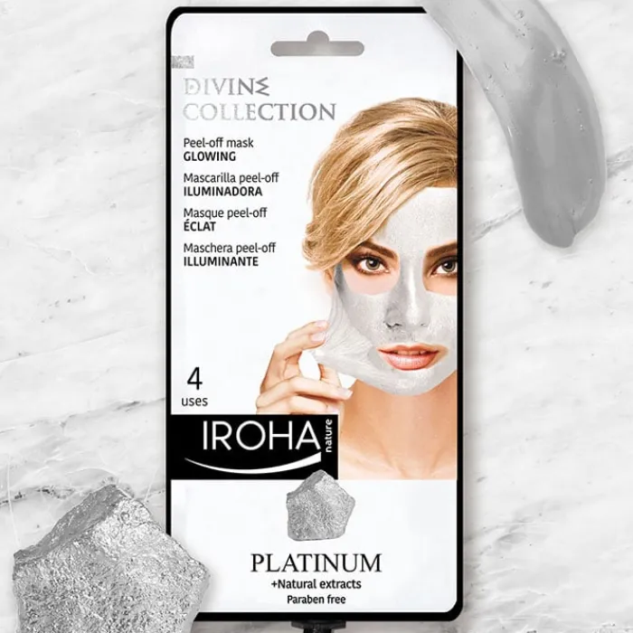 Iroha Nature Mascarilla Peel Off Iluminadora Platino