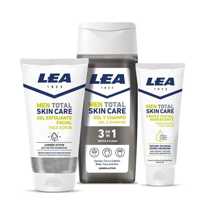 Hombre Lea Men Total Skin Care Detox & Cn Estuche