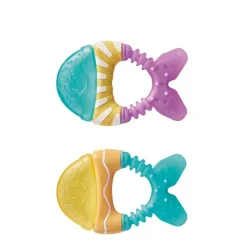 Saro Baby Mordedor de Agua Pececitos Menta-Morado